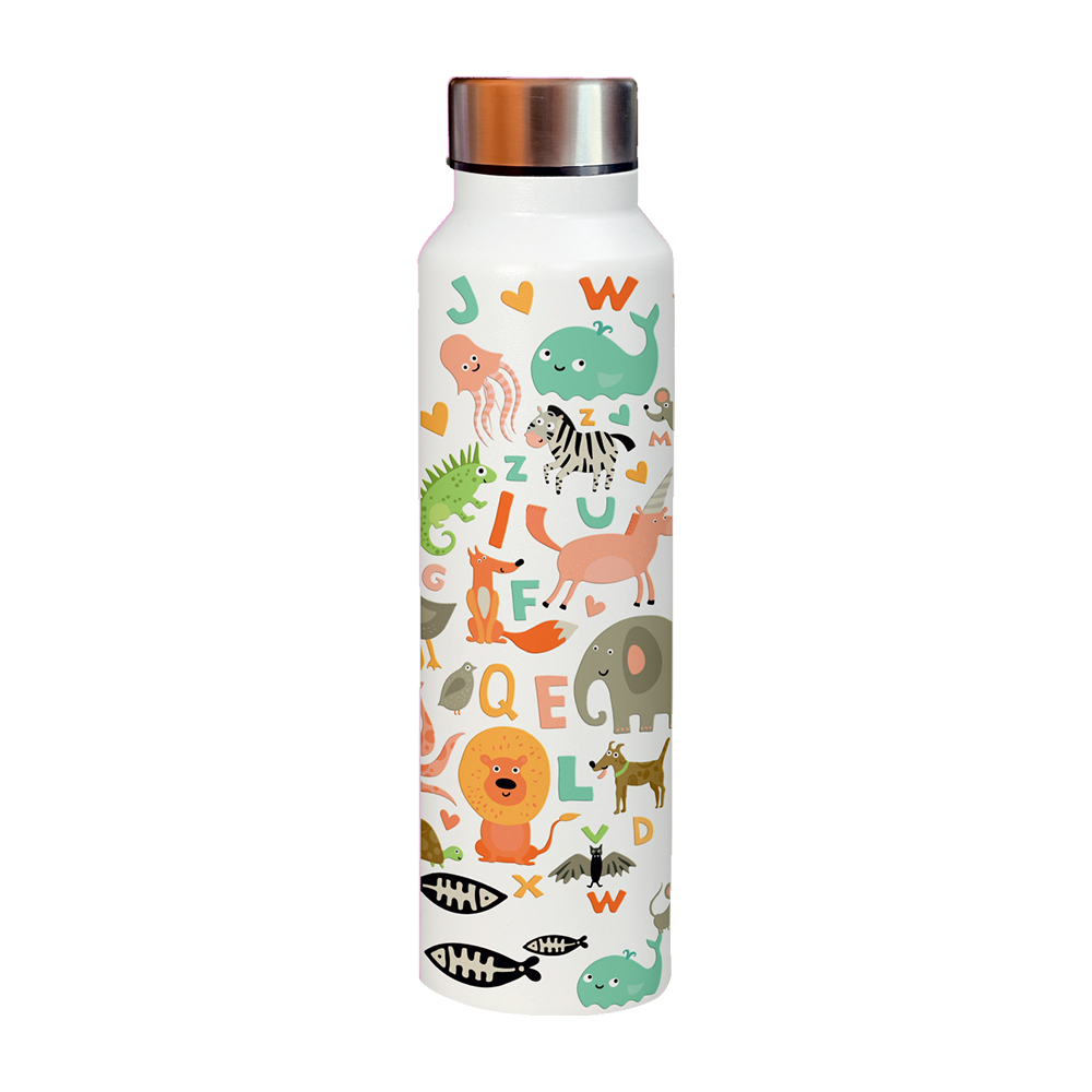 Powder Coated Stainless Steel Water Bottles - Printed