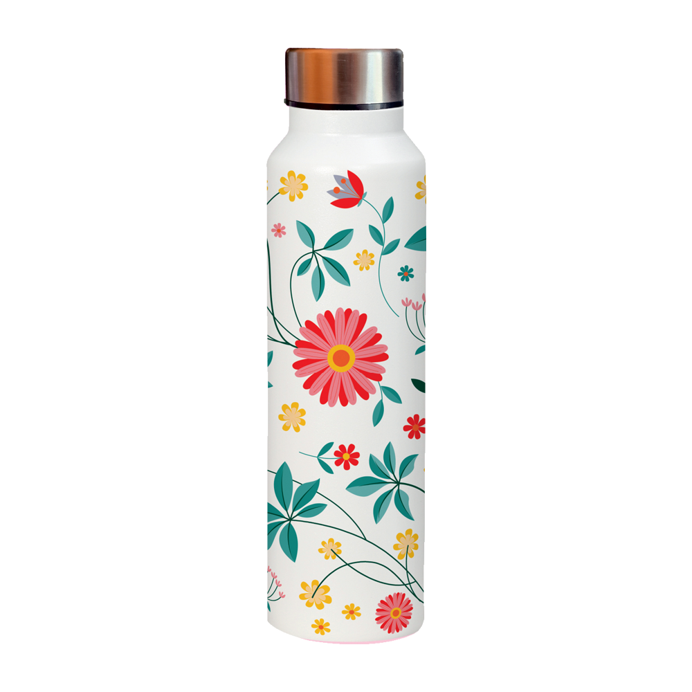 Powder Coated Stainless Steel Water Bottles - Printed