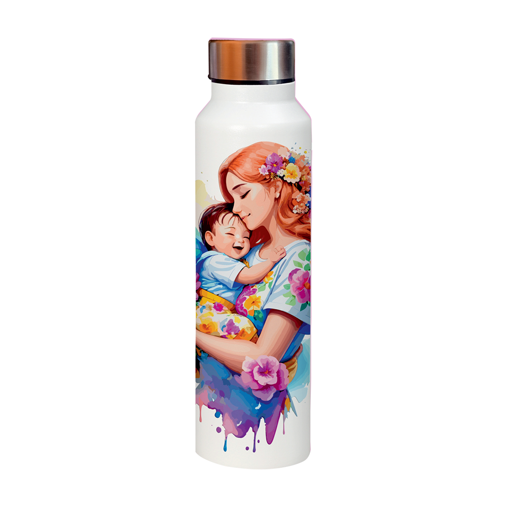 Powder Coated Stainless Steel Water Bottles - Printed