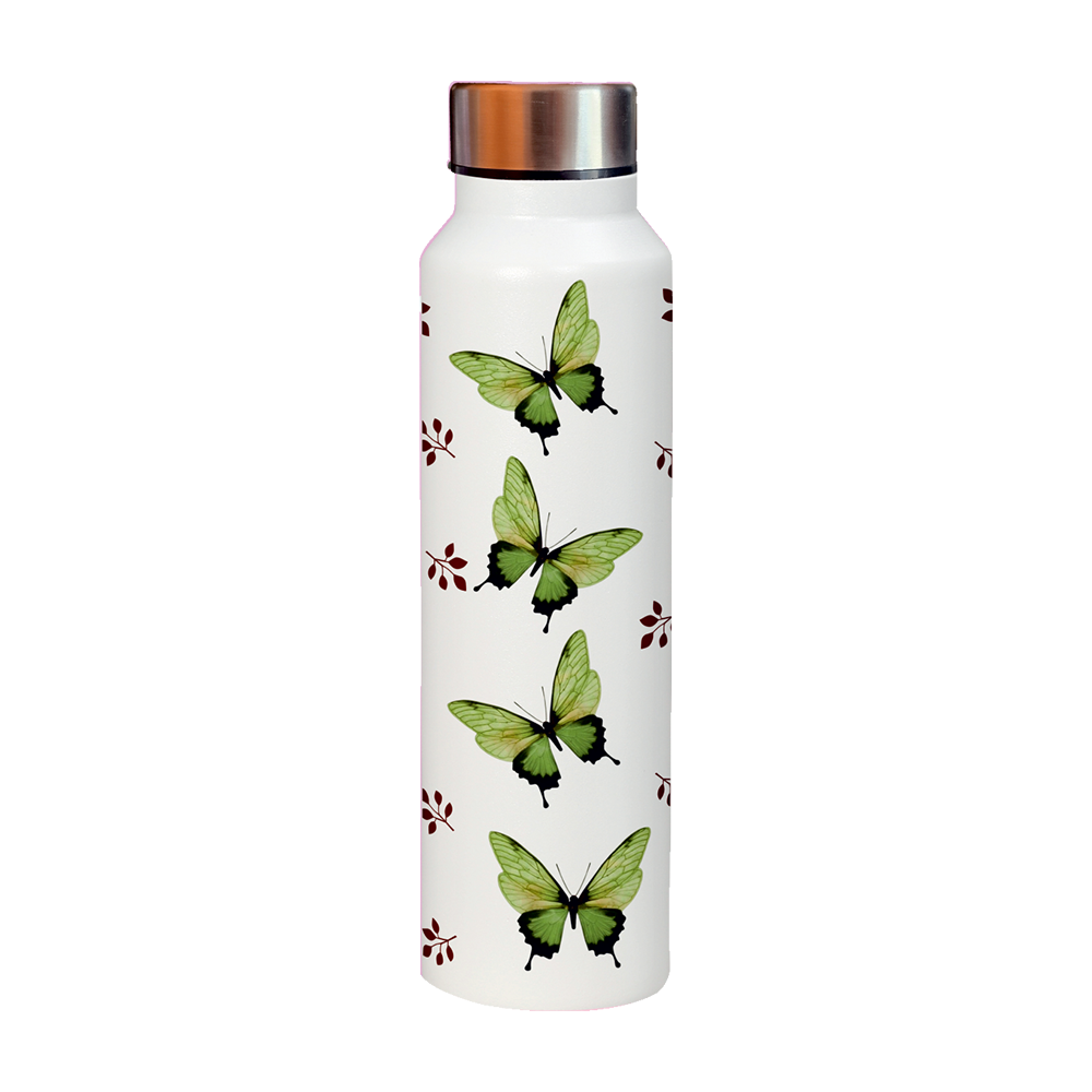 Powder Coated Stainless Steel Water Bottles - Printed