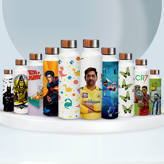 Powder Coated Stainless Steel Water Bottles - Printed